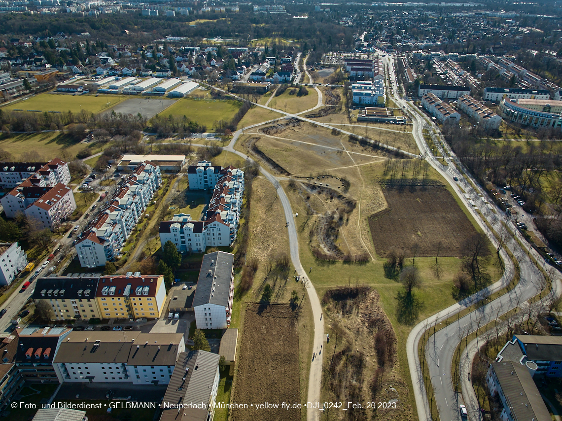 20.02.2023 -  der verschwundene Hachinger Bach in Neuperlach und Berg am Laim